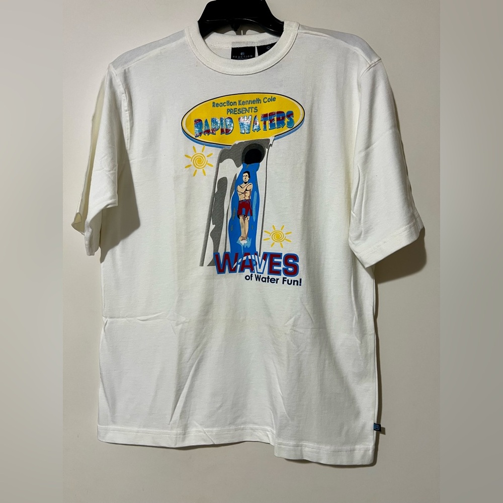 NWT Reaction Kenneth Cole Rapid Waters Graphic Tee